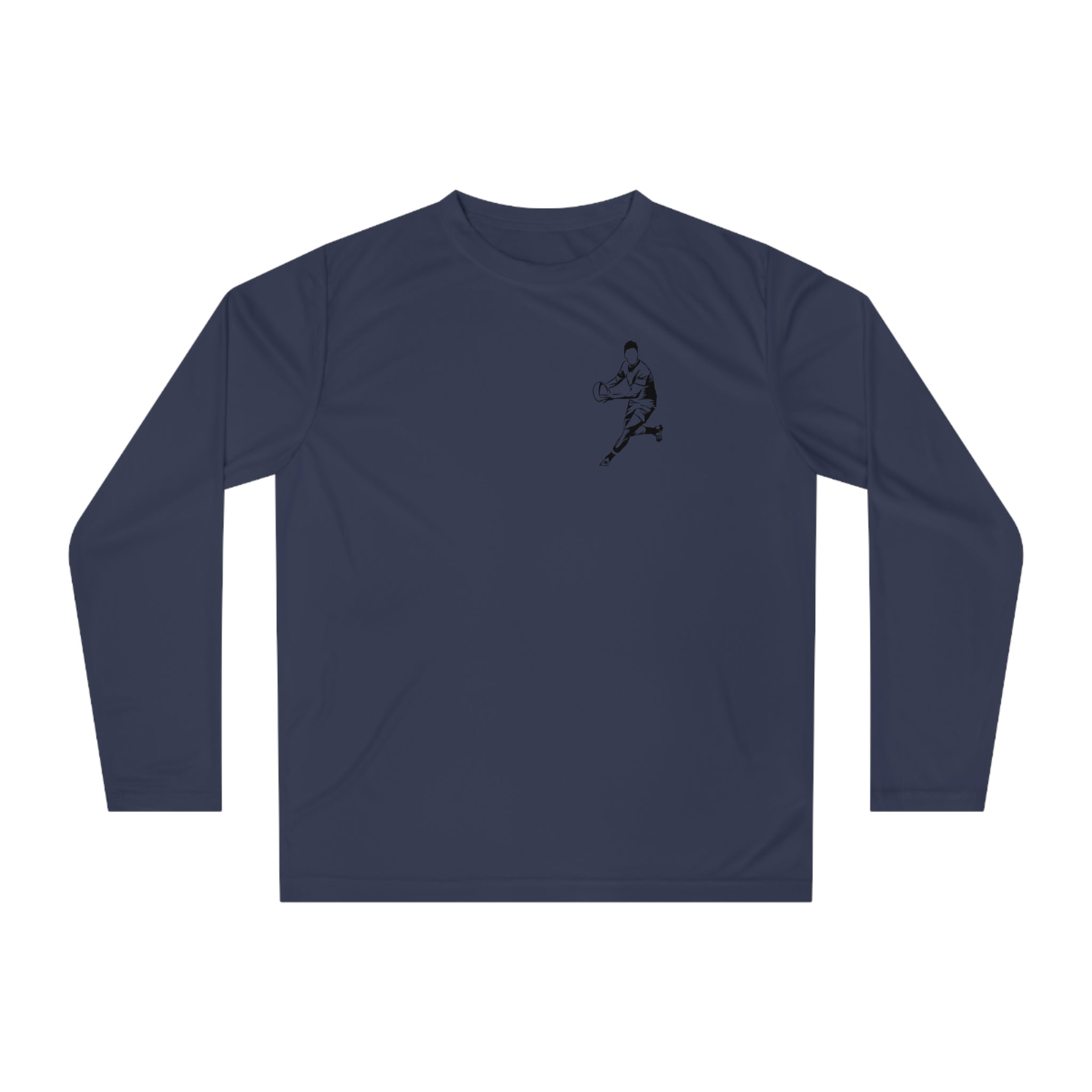 RUGBY KICK-Unisex Performance Long Sleeve Shirt